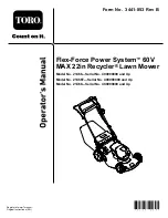 Toro Flex-Force Power System 21466 Operator'S Manual preview