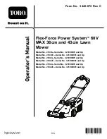 Toro Flex-Force Power System 21836 Operator'S Manual preview