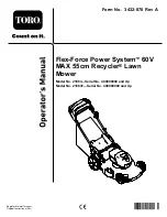 Предварительный просмотр 3 страницы Toro Flex-Force Power System 21863 Manual