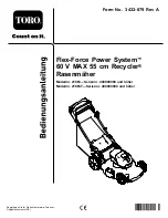 Предварительный просмотр 27 страницы Toro Flex-Force Power System 21863 Manual