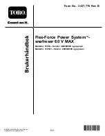 Preview for 147 page of Toro Flex-Force Power System 31853 Operator'S Manual