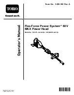 Toro Flex-Force Power System 51810T Operator'S Manual preview