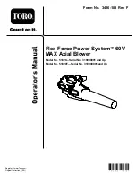 Preview for 1 page of Toro Flex-Force Power System 51820 Operator'S Manual