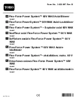 Preview for 1 page of Toro Flex-Force Power System 51825T Operator'S Manual