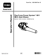 Preview for 3 page of Toro Flex-Force Power System 51825T Operator'S Manual