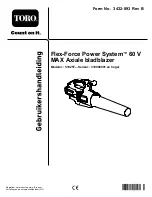 Preview for 62 page of Toro Flex-Force Power System 51825T Operator'S Manual