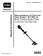 Предварительный просмотр 47 страницы Toro Flex-Force Power System 51834 Operator'S Manual