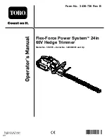 Предварительный просмотр 3 страницы Toro Flex-Force Power System 51855T Operator'S Manual