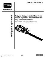 Предварительный просмотр 87 страницы Toro Flex-Force Power System 51855T Operator'S Manual