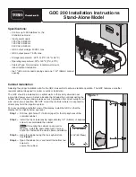 Preview for 1 page of Toro GDC 200 Installation Instructions Manual