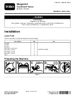 Preview for 1 page of Toro GrandStand 133-1428 Installation Instructions