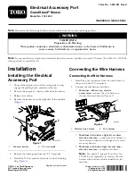 Toro GrandStand 133-1438 Installation Instructions предпросмотр