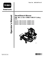 Preview for 1 page of Toro GrandStand 74504 Operator'S Manual