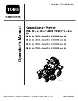 Toro GrandStand 74534 Operator'S Manual preview