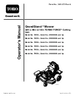 Toro GrandStand 74558 Operator'S Manual предпросмотр