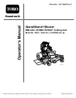 Preview for 1 page of Toro GrandStand 74583 Operator'S Manual