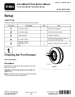 Preview for 1 page of Toro GrandStand Revolution Setup Instructions