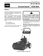 Toro Greenmaster 1000 Service Manual предпросмотр