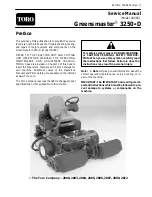 Preview for 1 page of Toro Greensmaster 3250-D 04383 Service Manual