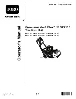 Preview for 1 page of Toro Greensmaster Flex 1800 04040 Operator'S Manual