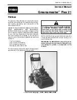 Preview for 1 page of Toro Greensmaster Flex 21 Service Manual