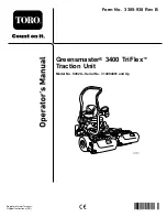 Предварительный просмотр 1 страницы Toro Greensmaster TriFlex 3400 Series Operator'S Manual