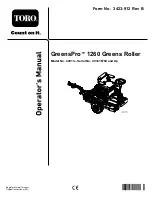 Предварительный просмотр 1 страницы Toro GreensPro 1260 Operator'S Manual