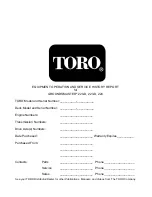 Предварительный просмотр 13 страницы Toro Groundsmaster 1000L Service Manual