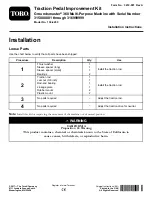 Preview for 1 page of Toro Groundsmaster 136-4450 Installation Instructions Manual