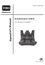 Предварительный просмотр 1 страницы Toro groundsmaster 3240-d Operator'S Manual