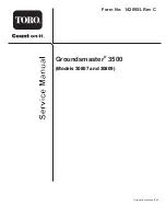 Preview for 1 page of Toro Groundsmaster 3500 30807 Service Manual