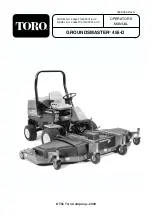 Toro groundsmaster 455-D Operator'S Manual предпросмотр