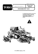 Preview for 1 page of Toro GROUNDSMASTER 580-D 30581 Operator'S Manual