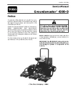 Toro GroundsmasterR 4300-D Service Manual предпросмотр