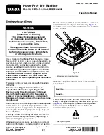 Toro HoverPro 400 Operator'S Manual preview