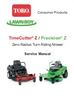 Toro Lawn-Boy Precision Z320H Service Manual preview