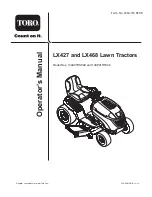 Preview for 1 page of Toro LX427 Operator'S Manual