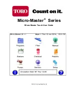 Preview for 1 page of Toro Micro-Master Series User Manual