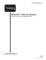 Preview for 1 page of Toro Multi-Pro 1250 Operator'S Manual