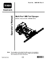 Toro Multi Pro WM Operator'S Manual preview