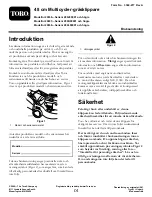 Preview for 124 page of Toro multicycle 20636 Operator'S Manual