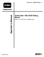 Toro MX 5050 Operator'S Manual предпросмотр