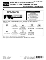 Toro Power Max 826 OHAE Quick Start Manual preview