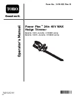 Preview for 2 page of Toro Power Plex 51491 Operator'S Manual