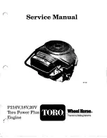 Preview for 3 page of Toro Power Plus P216V Service Manual