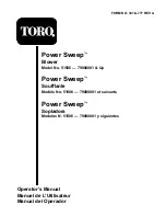 Preview for 1 page of Toro Power Sweep 51586 Operator'S Manual