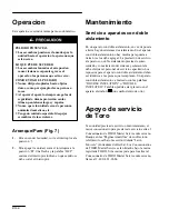 Preview for 22 page of Toro Power Sweep 51586 Operator'S Manual