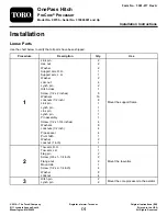 Toro ProCore 09753 Installation Instructions Manual предпросмотр