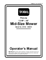 Toro ProLine 13 HP Operator'S Manual предпросмотр