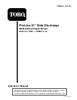 Предварительный просмотр 1 страницы Toro ProLine 22026 Operator'S Manual